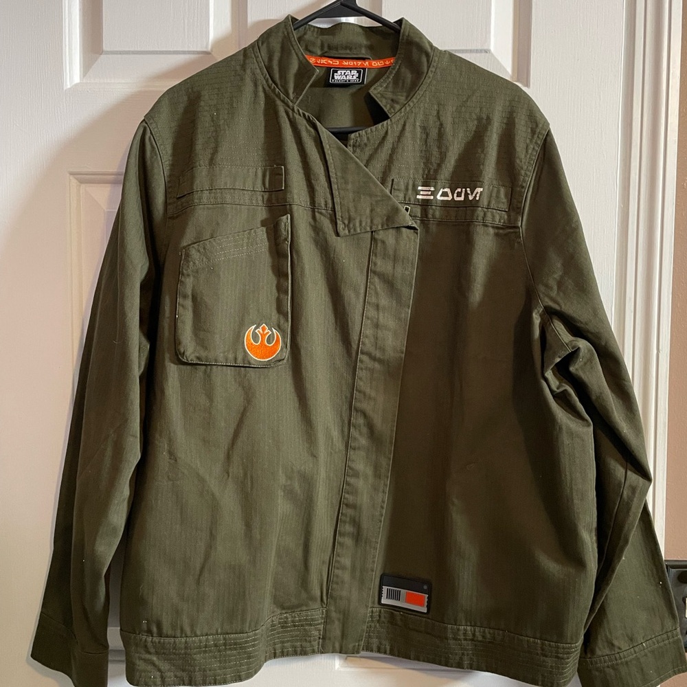 Women's (XL) Star Wars Olive Green Rebel Alliance-Resistance Military jacket